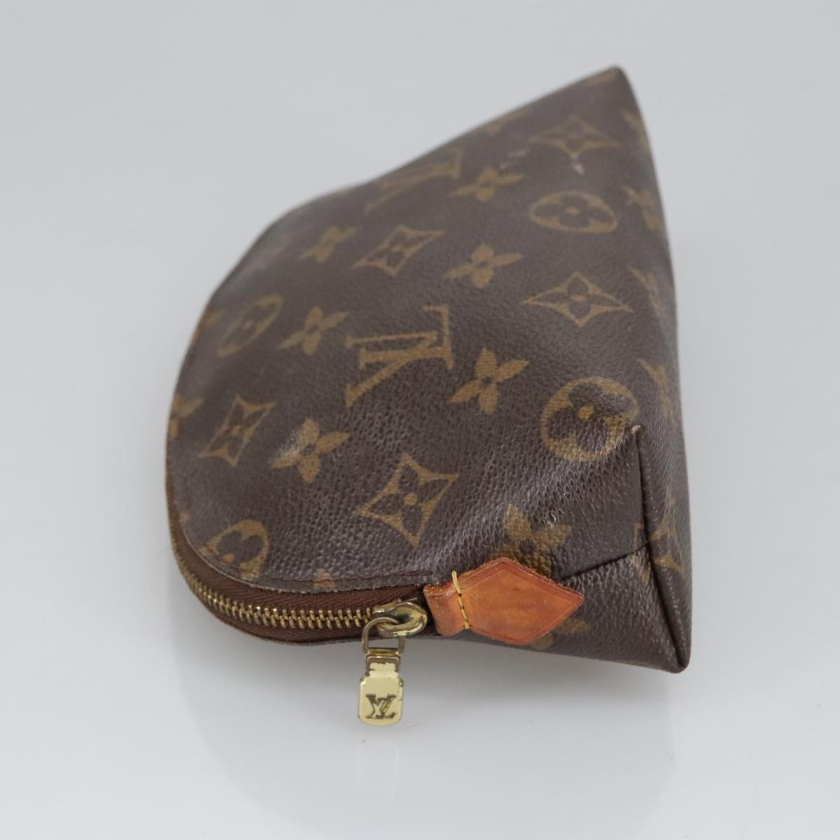 LOUIS VUITTON Monogram Pochette Cosmetic PM Cosmetic Pouch M47515 LV Auth 100595