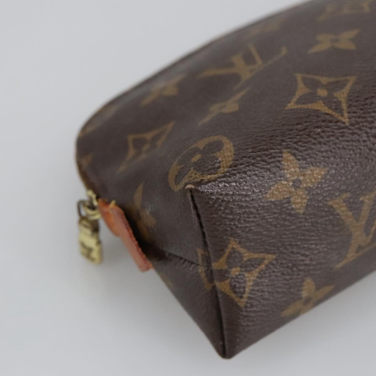 LOUIS VUITTON Monogram Pochette Cosmetic PM Cosmetic Pouch M47515 LV Auth 100595