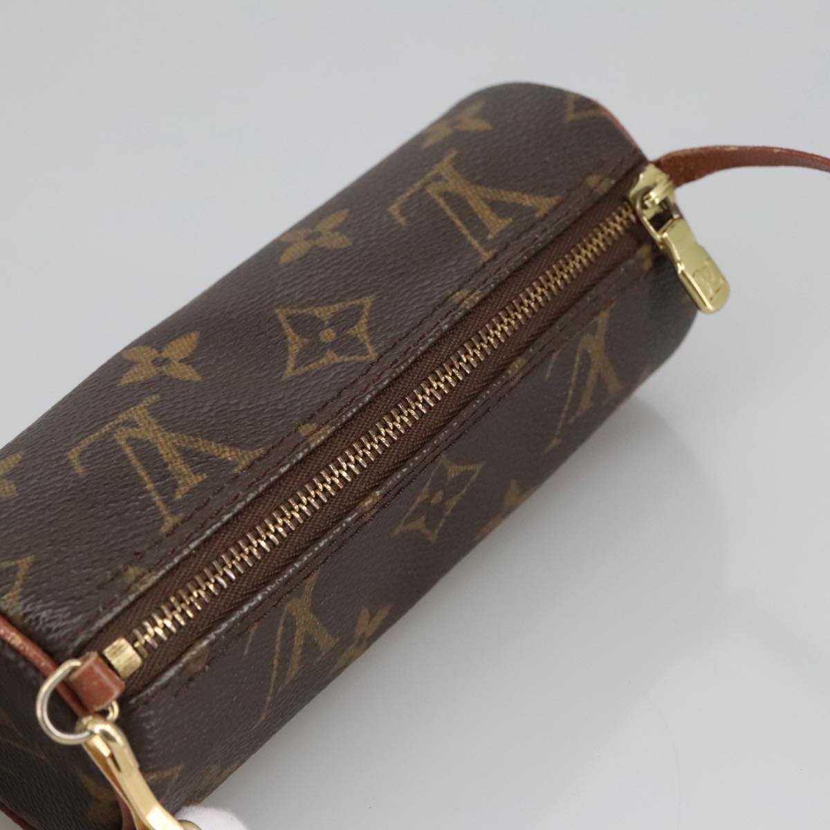 LOUIS VUITTON Monogram Papillon Pouch Pouch LV Auth 100612