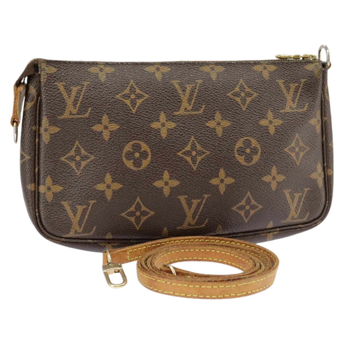 LOUIS VUITTON Monogram Pochette Accessoires Pouch M51980 LV Auth 100614