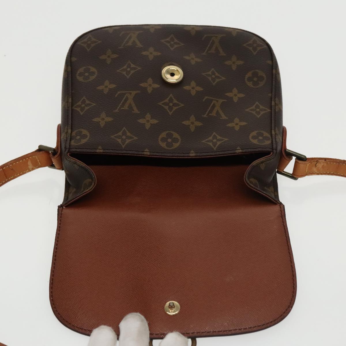 LOUIS VUITTON Monogram Saint Cloud MM Shoulder Bag M51243 LV Auth 100633