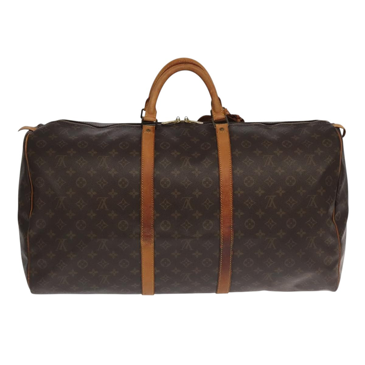 LOUIS VUITTON Monogram Keepall 60 Boston Bag M41422 LV Auth 100635