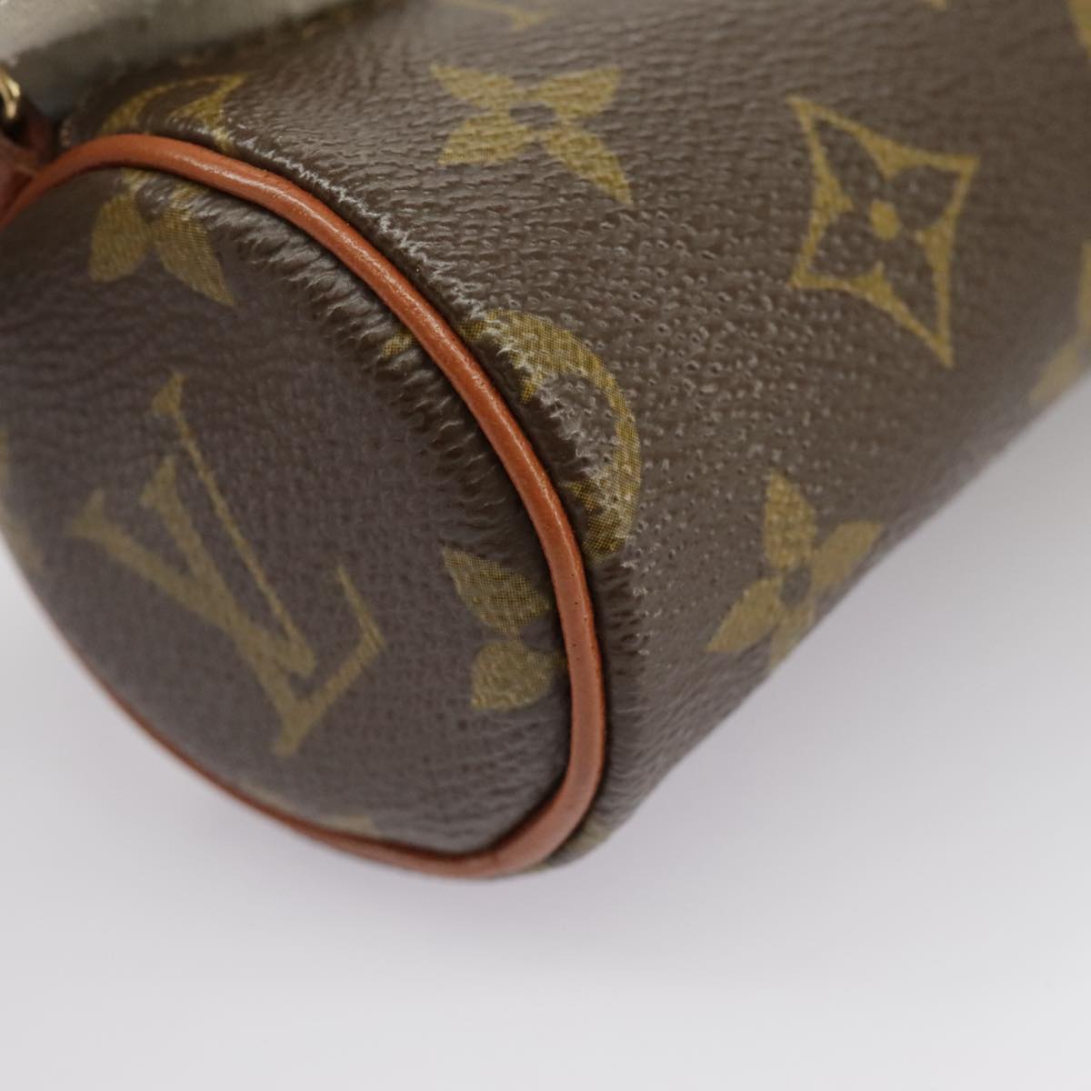 LOUIS VUITTON Monogram Papillon Pouch LV Auth 100641