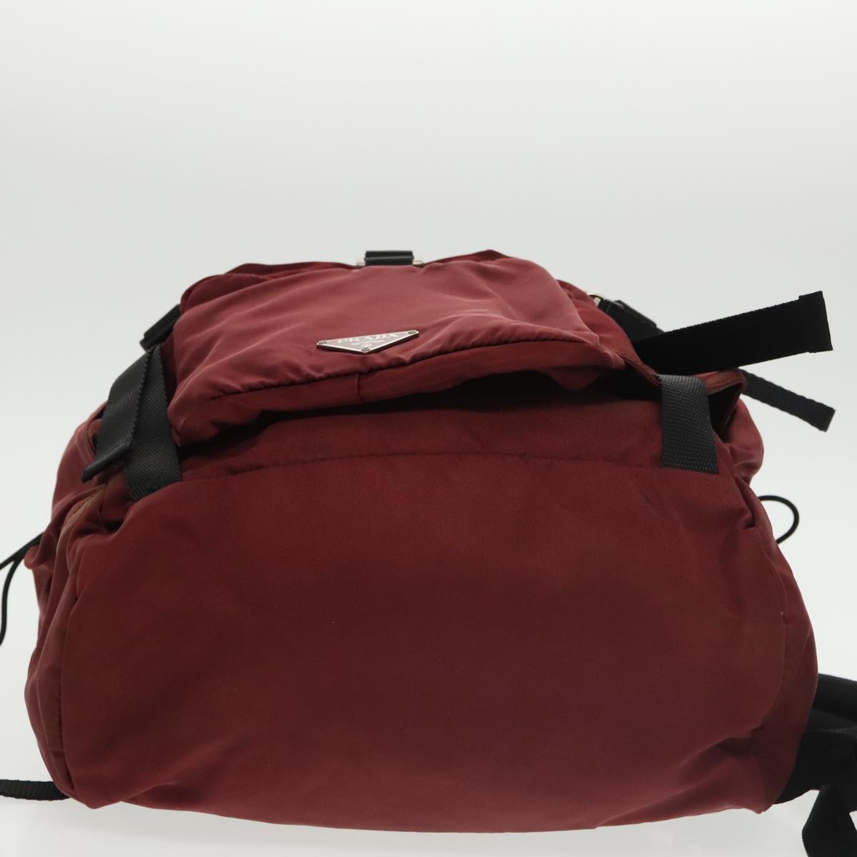 PRADA Backpack Nylon Red Auth 100680