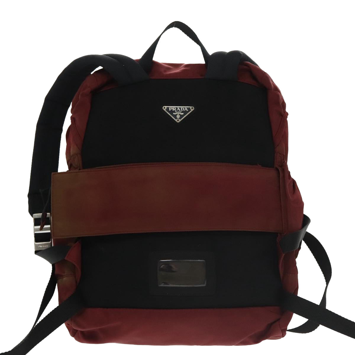 PRADA Backpack Nylon Red Auth 100680