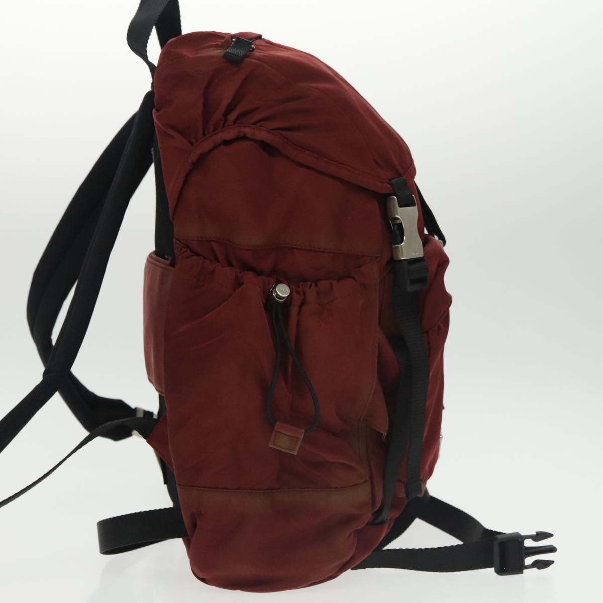 PRADA Backpack Nylon Red Auth 100680