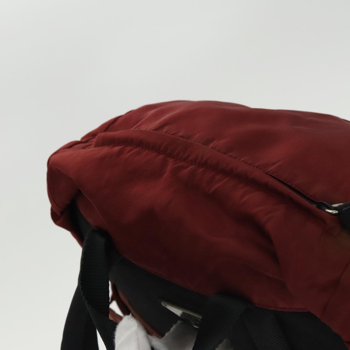 PRADA Backpack Nylon Red Auth 100680