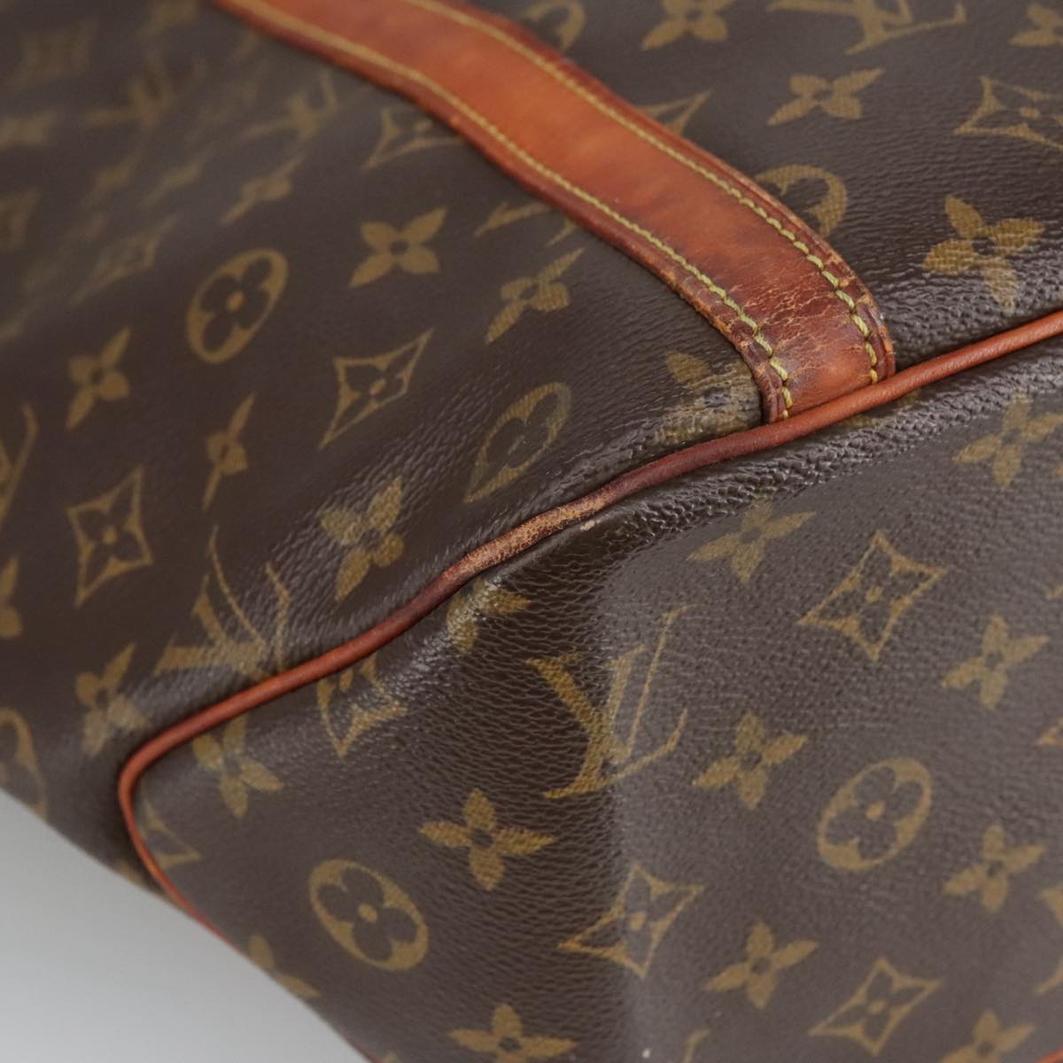 LOUIS VUITTON Monogram Sac Shopping Tote Bag M51108 LV Auth 100831