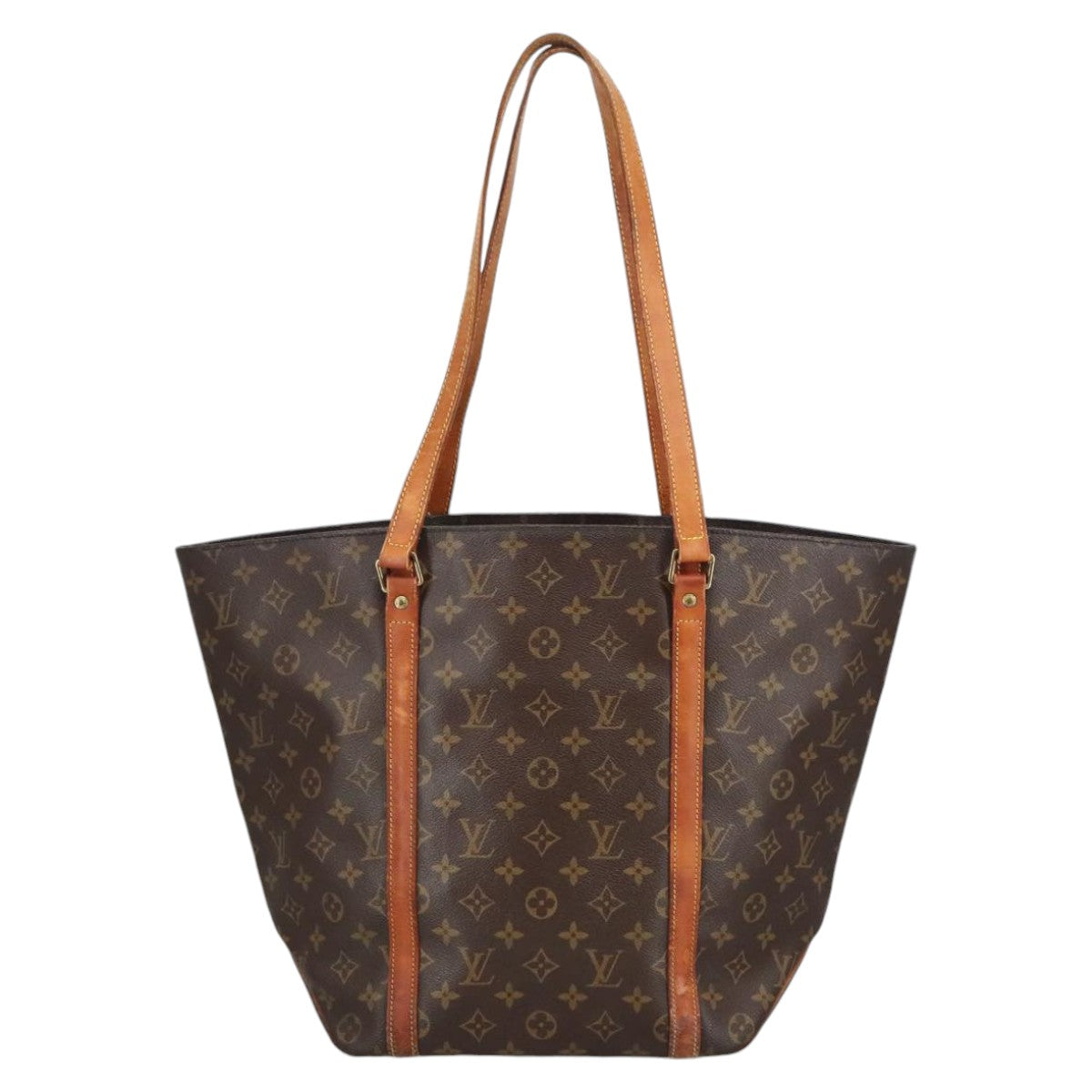 LOUIS VUITTON Monogram Sac Shopping Tote Bag M51108 LV Auth 100831