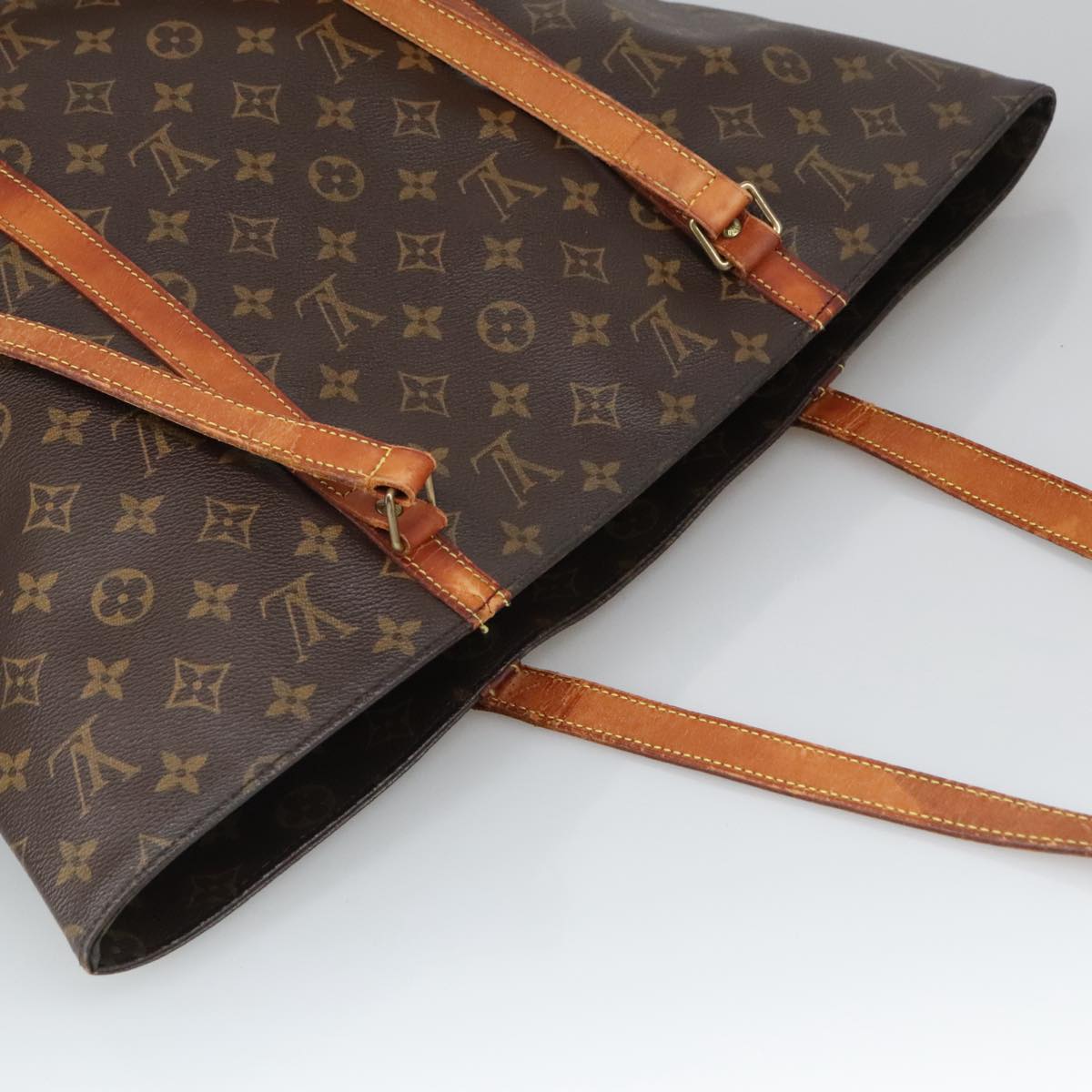 LOUIS VUITTON Monogram Sac Shopping Tote Bag M51108 LV Auth 100831