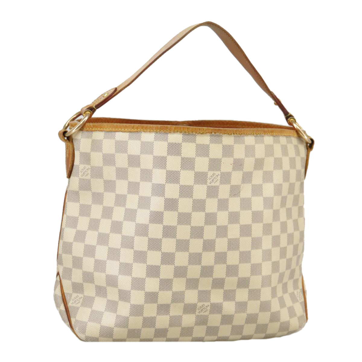 LOUIS VUITTON Damier Azur Delightful MM Shoulder Bag N41448 LV Auth 100836