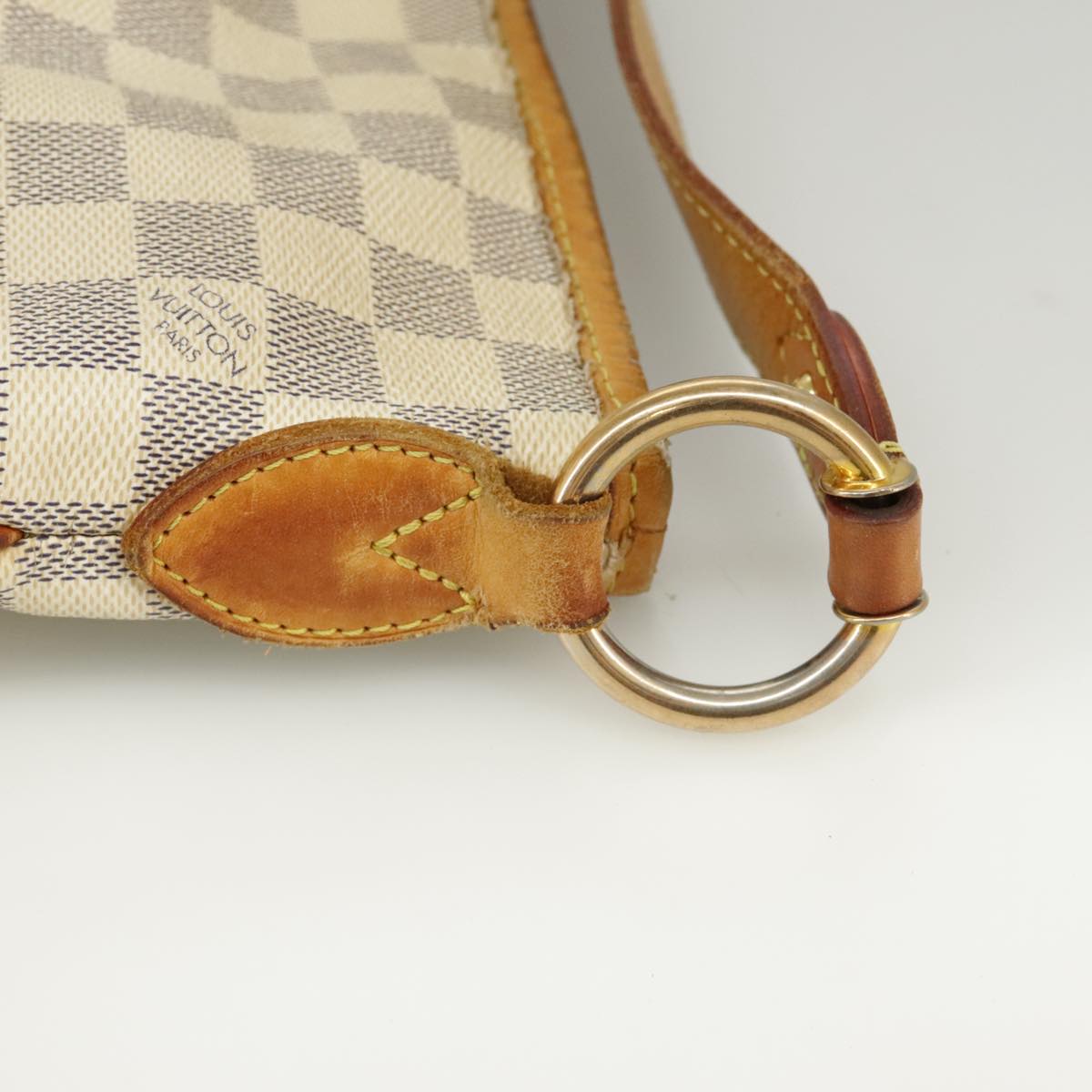 LOUIS VUITTON Damier Azur Delightful MM Shoulder Bag N41448 LV Auth 100836