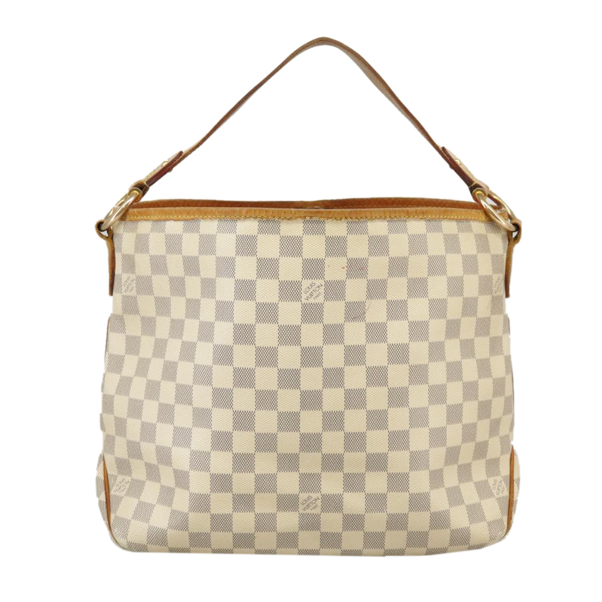 LOUIS VUITTON Damier Azur Delightful MM Shoulder Bag N41448 LV Auth 100836