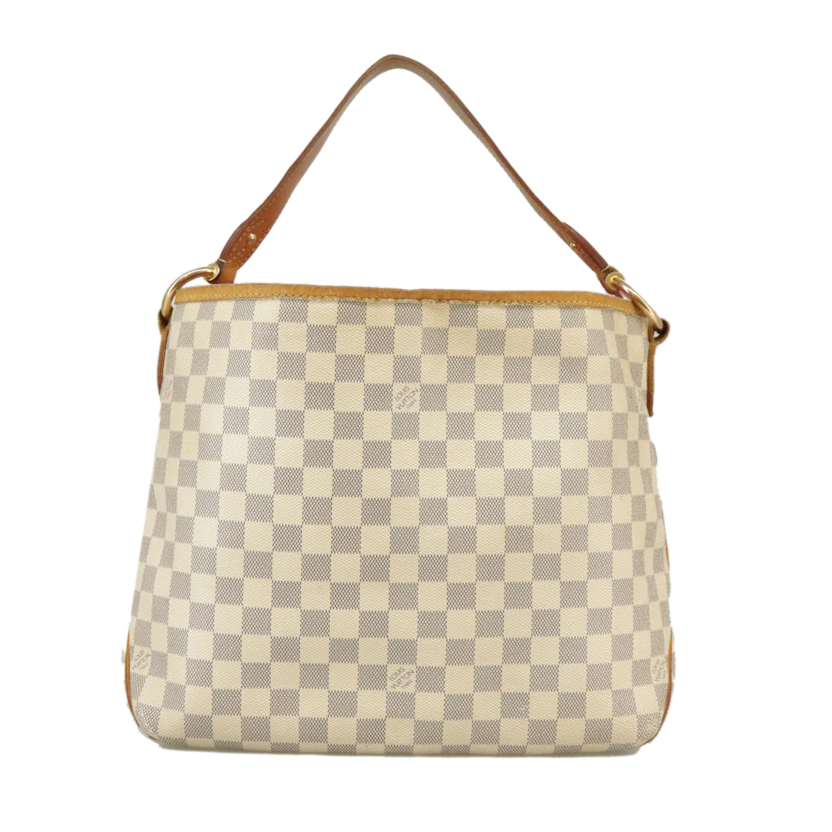 LOUIS VUITTON Damier Azur Delightful MM Shoulder Bag N41448 LV Auth 100836