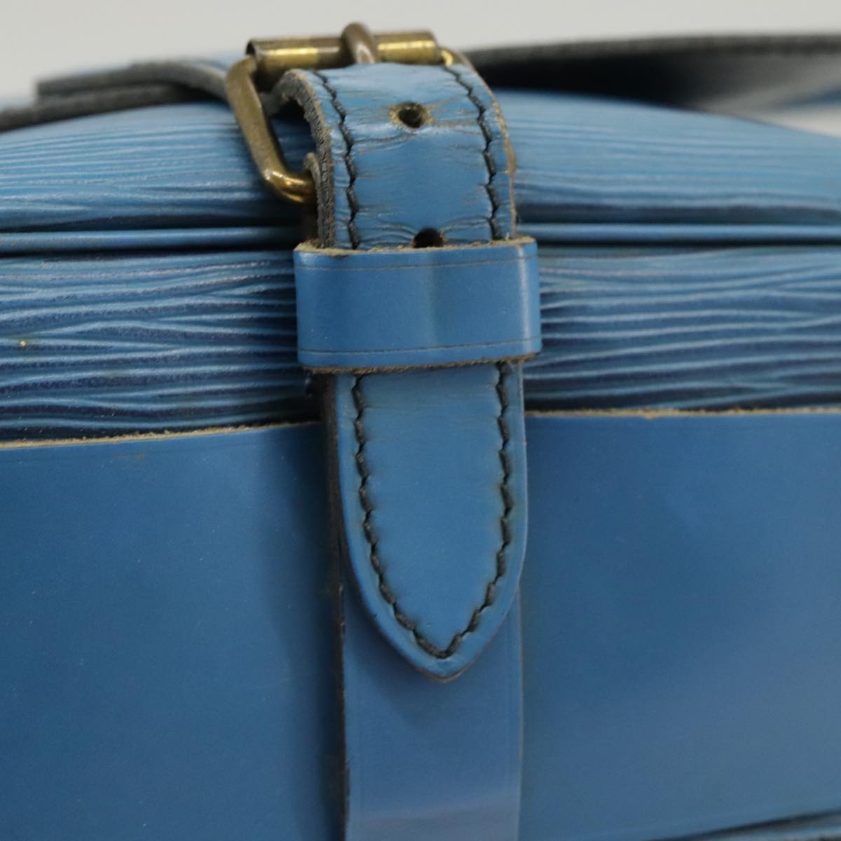 LOUIS VUITTON Epi Cartouchiere MM Shoulder Bag Blue M52245 LV Auth 100848