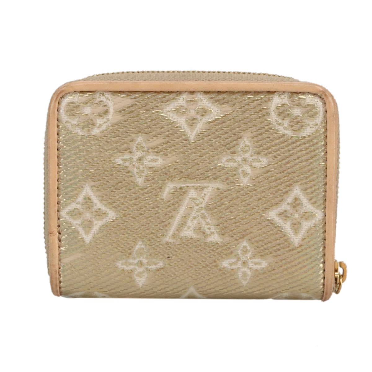 LOUIS VUITTON Monogram Laminated Jacquard Zippy Coin Purse M82483 Auth 100863SA