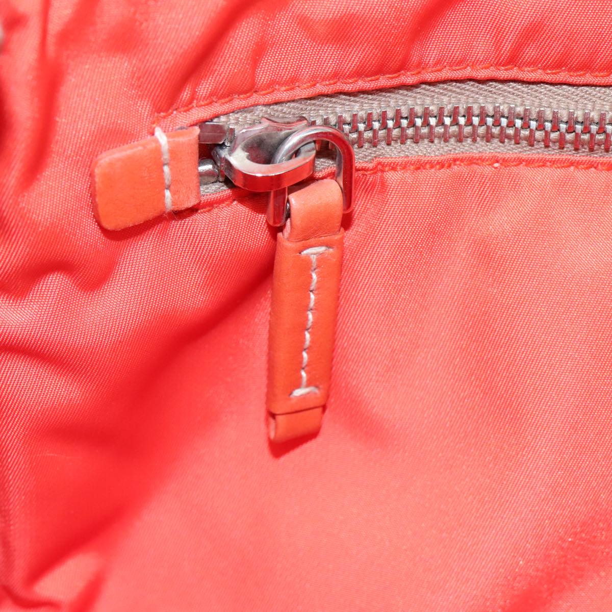 PRADA Hand Bag Nylon Yellow Auth 100865