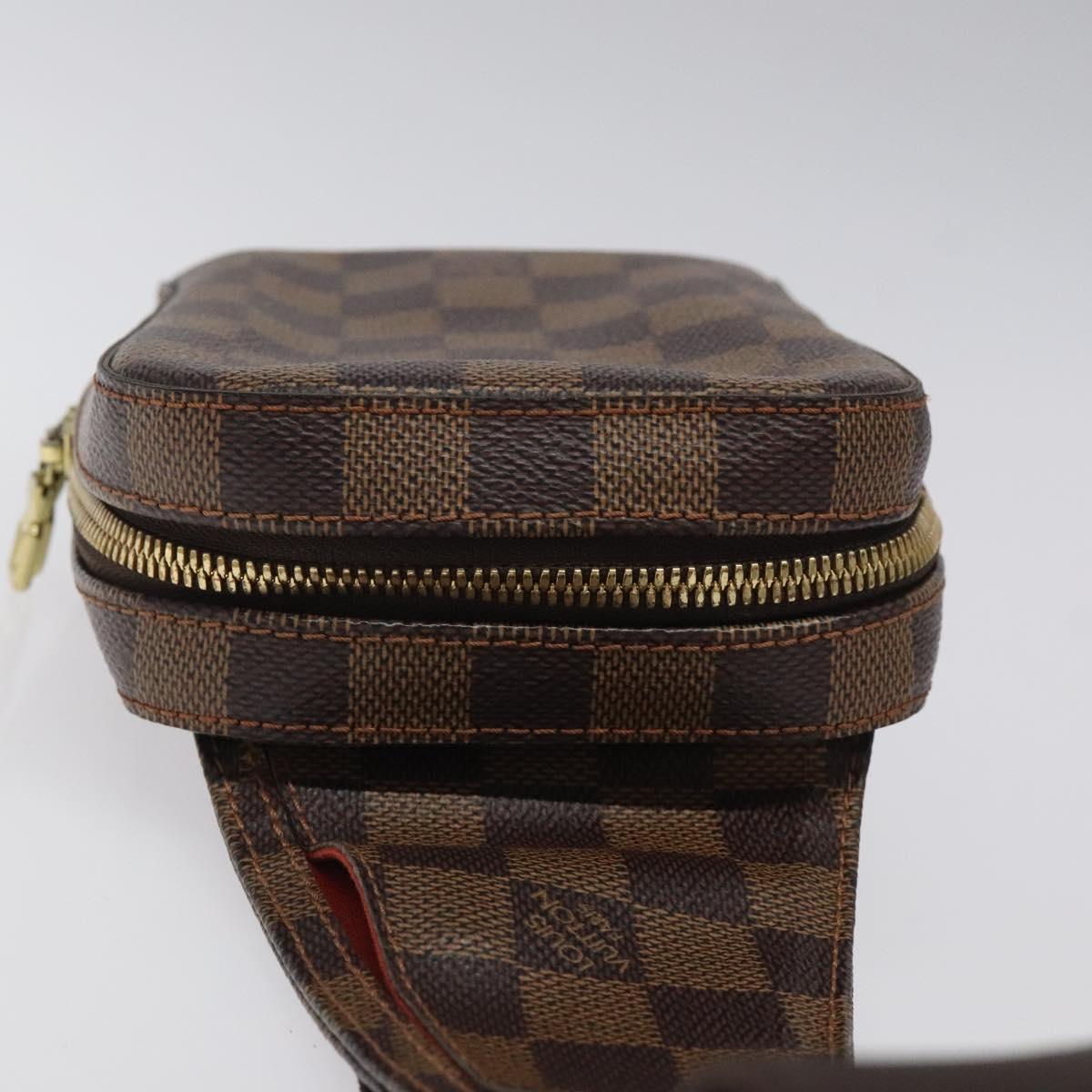 LOUIS VUITTON Damier Ebene Geronimos Shoulder Bag N51994 LV Auth 100901