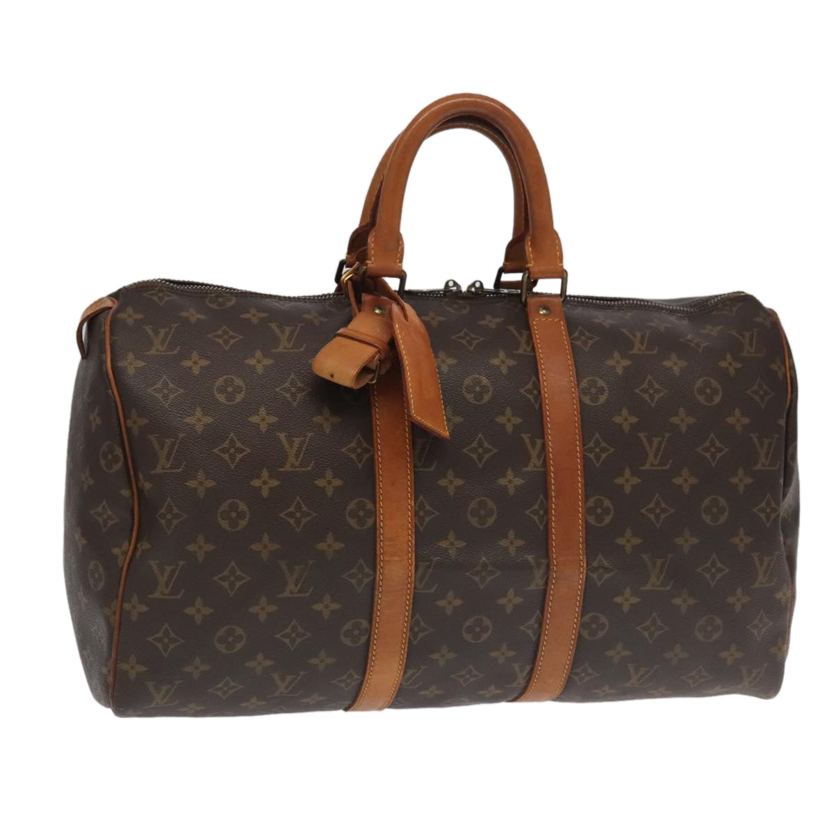 LOUIS VUITTON Monogram Keepall 45 Boston Bag M41428 LV Auth 100908