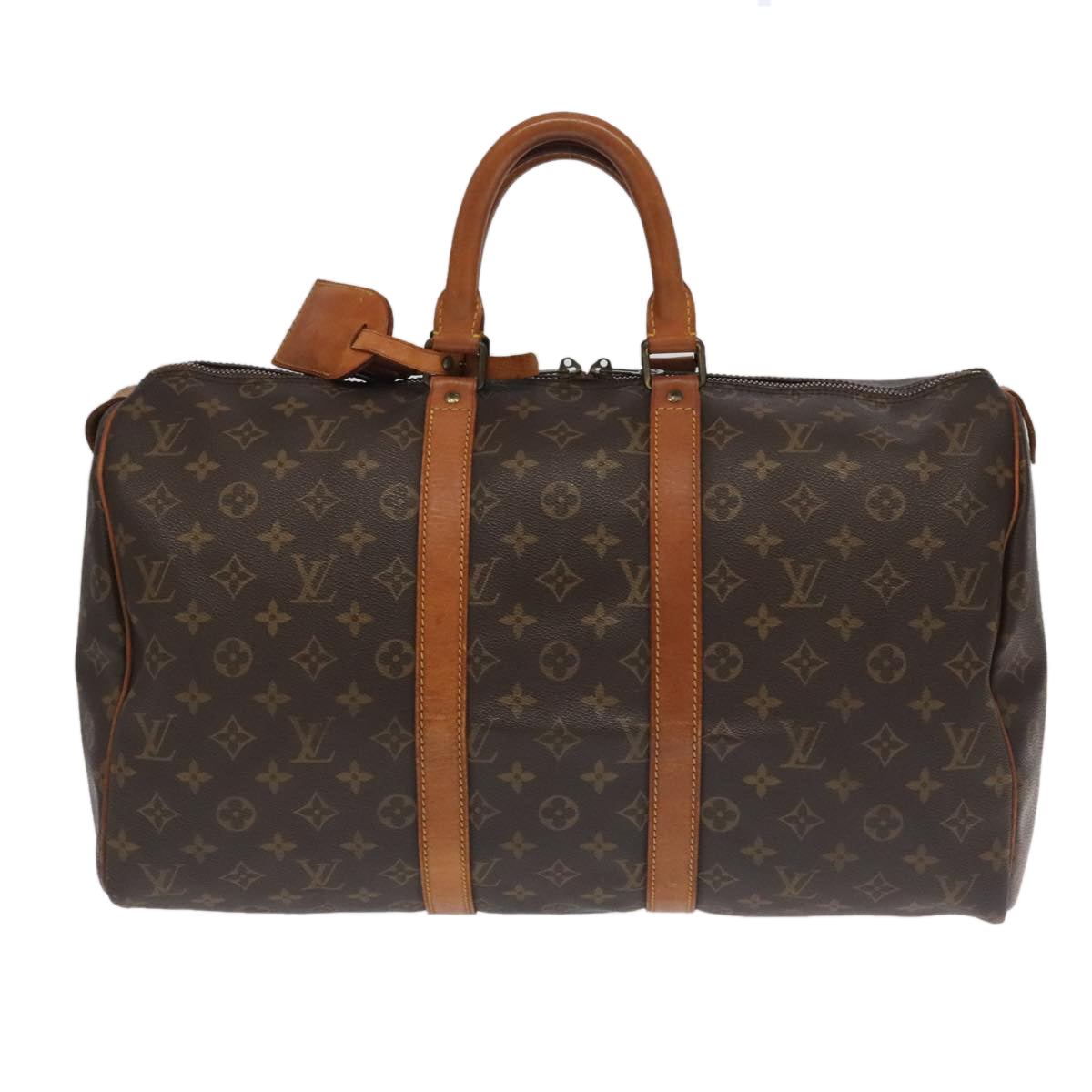 LOUIS VUITTON Monogram Keepall 45 Boston Bag M41428 LV Auth 100908