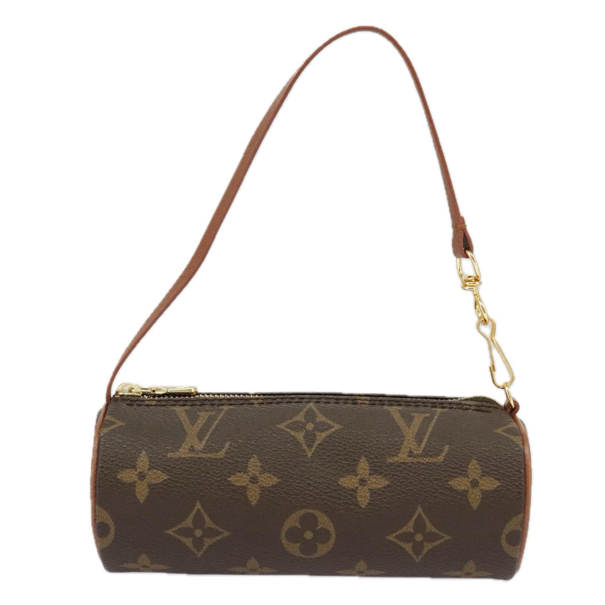 LOUIS VUITTON Monogram Papillon Pouch LV Auth 100966