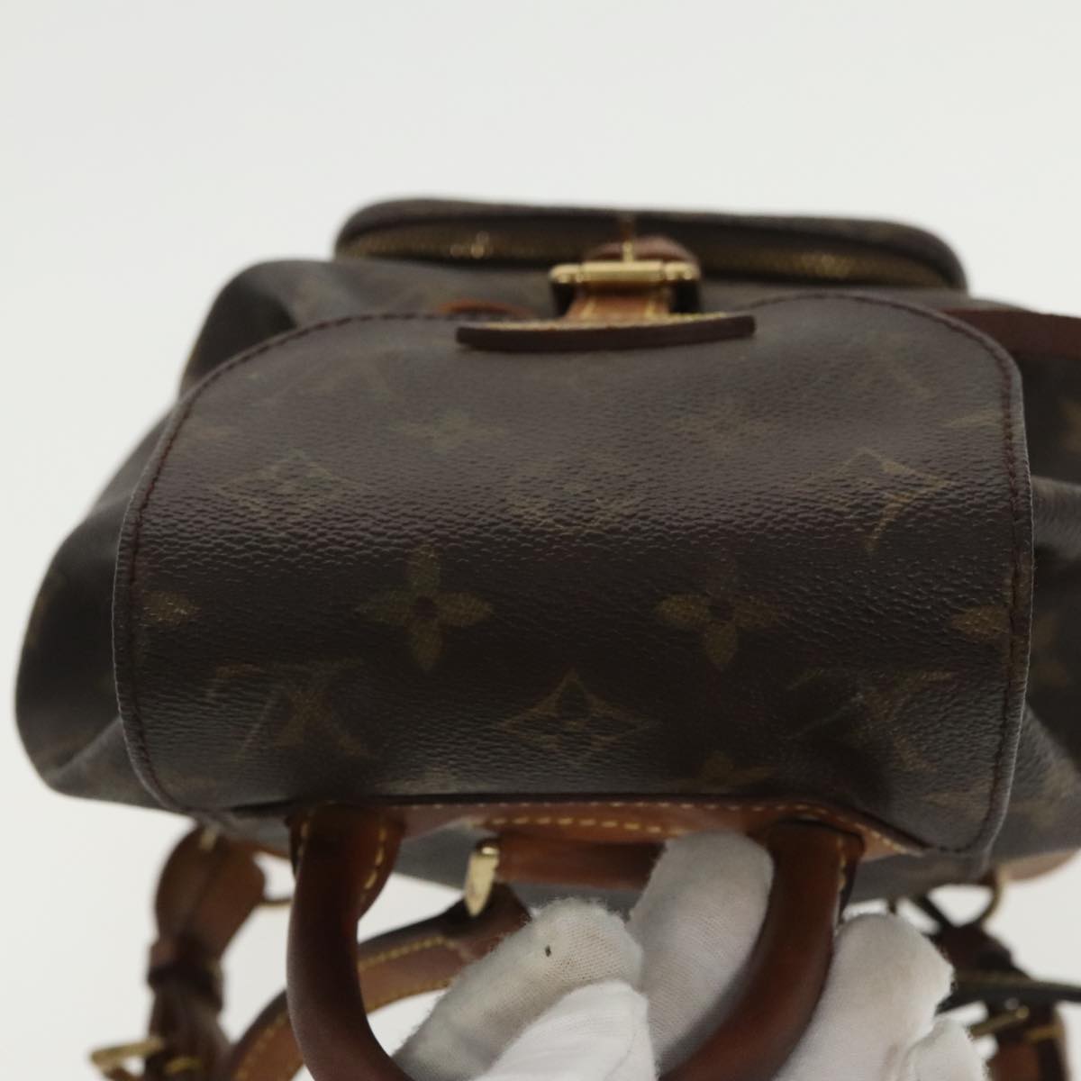 LOUIS VUITTON Monogram Montsouris PM Backpack M51137 LV Auth 100977