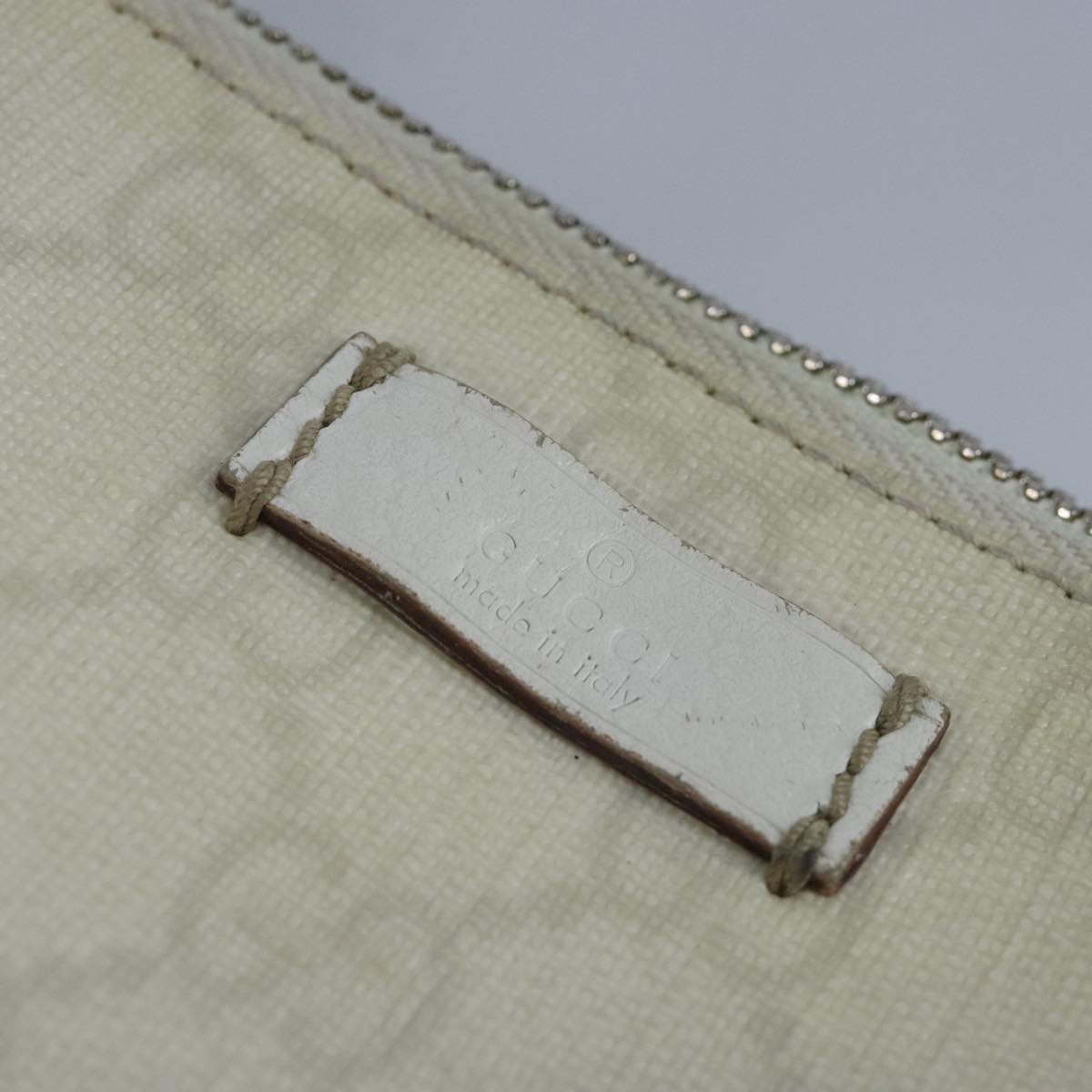 GUCCI GG Supreme Sherry Line Shoulder Bag PVC Pink White Red 153244 Auth 100980