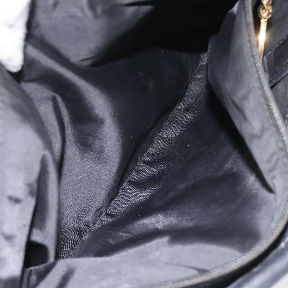 CELINE Shoulder Bag Nylon Black Auth 101065