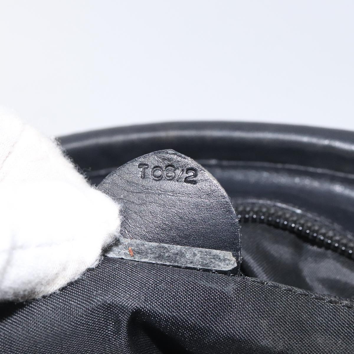 CELINE Shoulder Bag Nylon Black Auth 101065