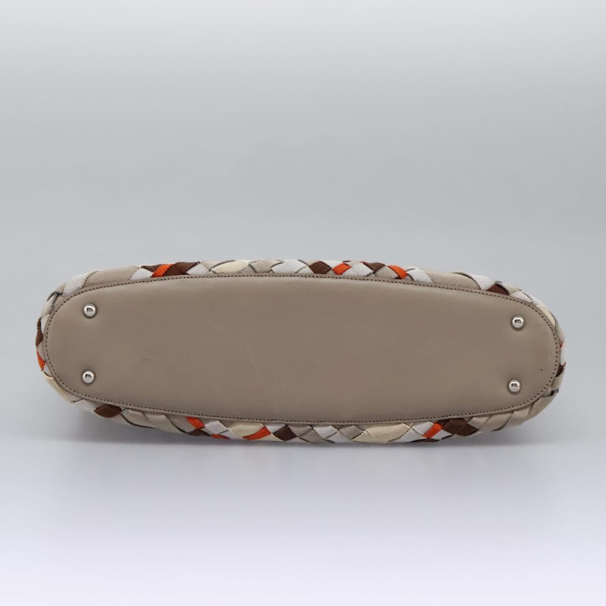 Salvatore Ferragamo Hand Bag Canvas Multicolor Auth 101075V