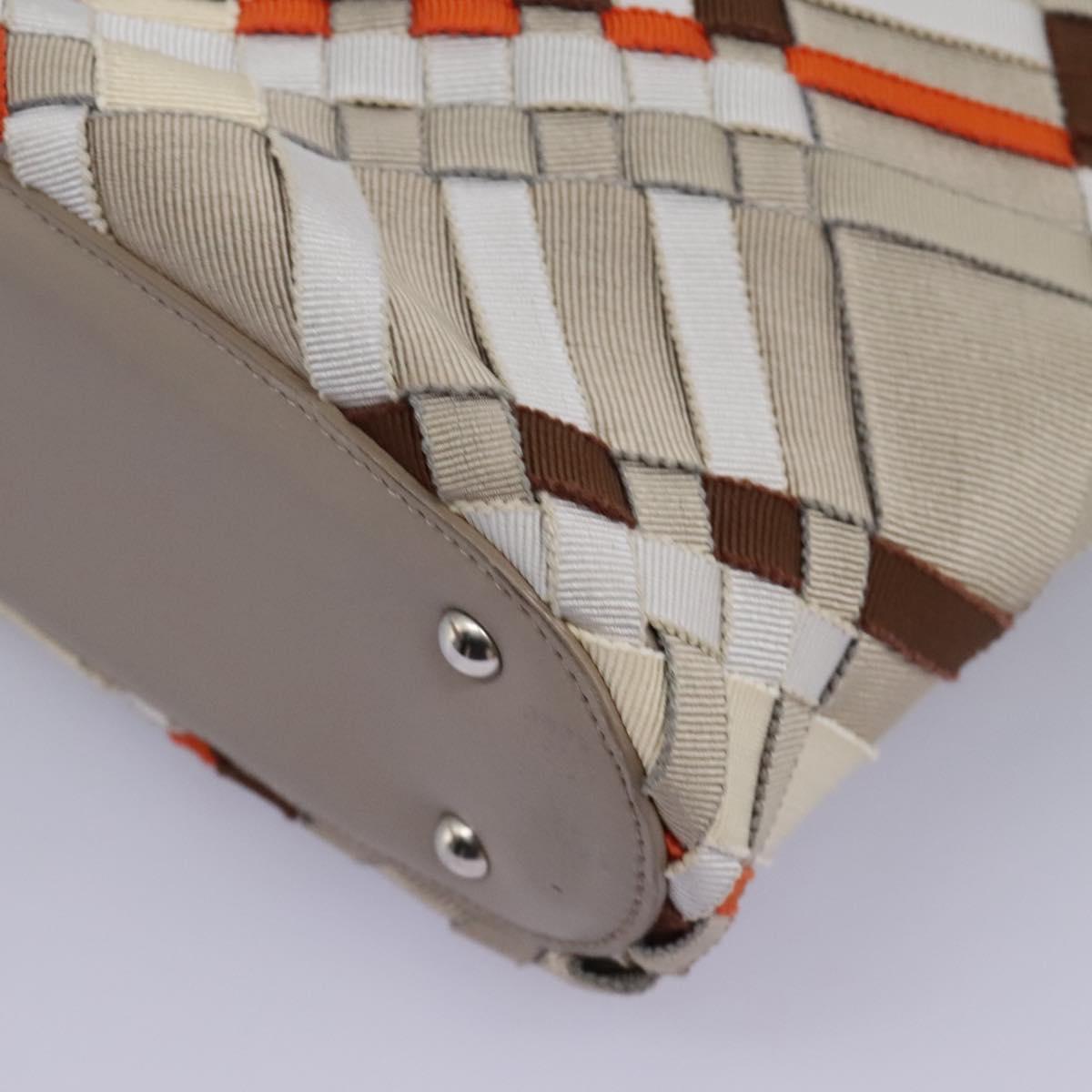 Salvatore Ferragamo Hand Bag Canvas Multicolor Auth 101075V