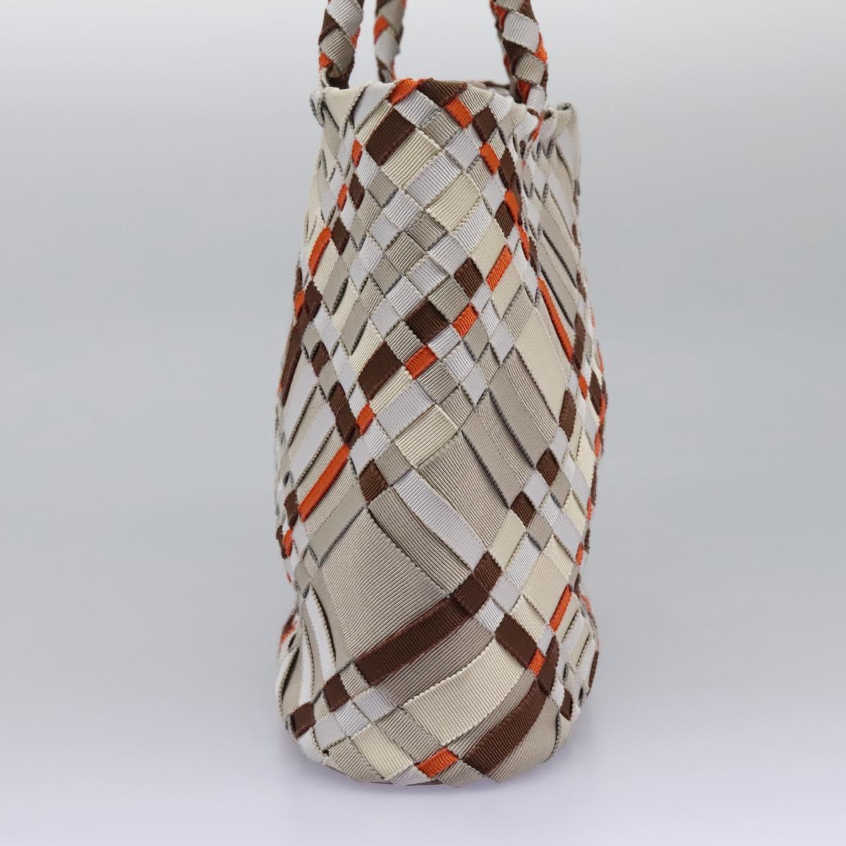 Salvatore Ferragamo Hand Bag Canvas Multicolor Auth 101075V