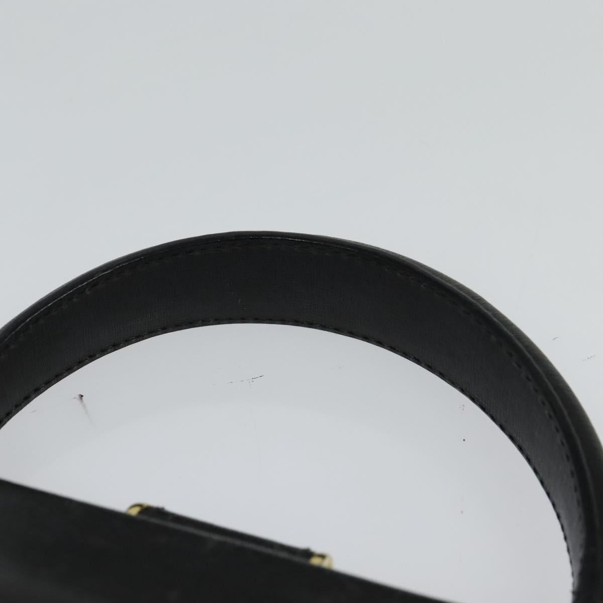 Salvatore Ferragamo Hand Bag Leather 2way Black Auth 101092