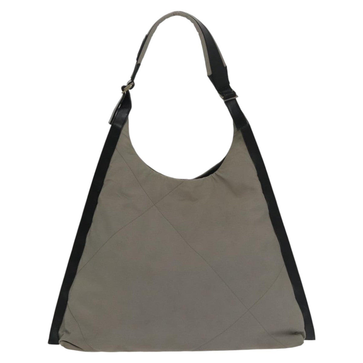 Salvatore Ferragamo Shoulder Bag Nylon Gray Auth 101169