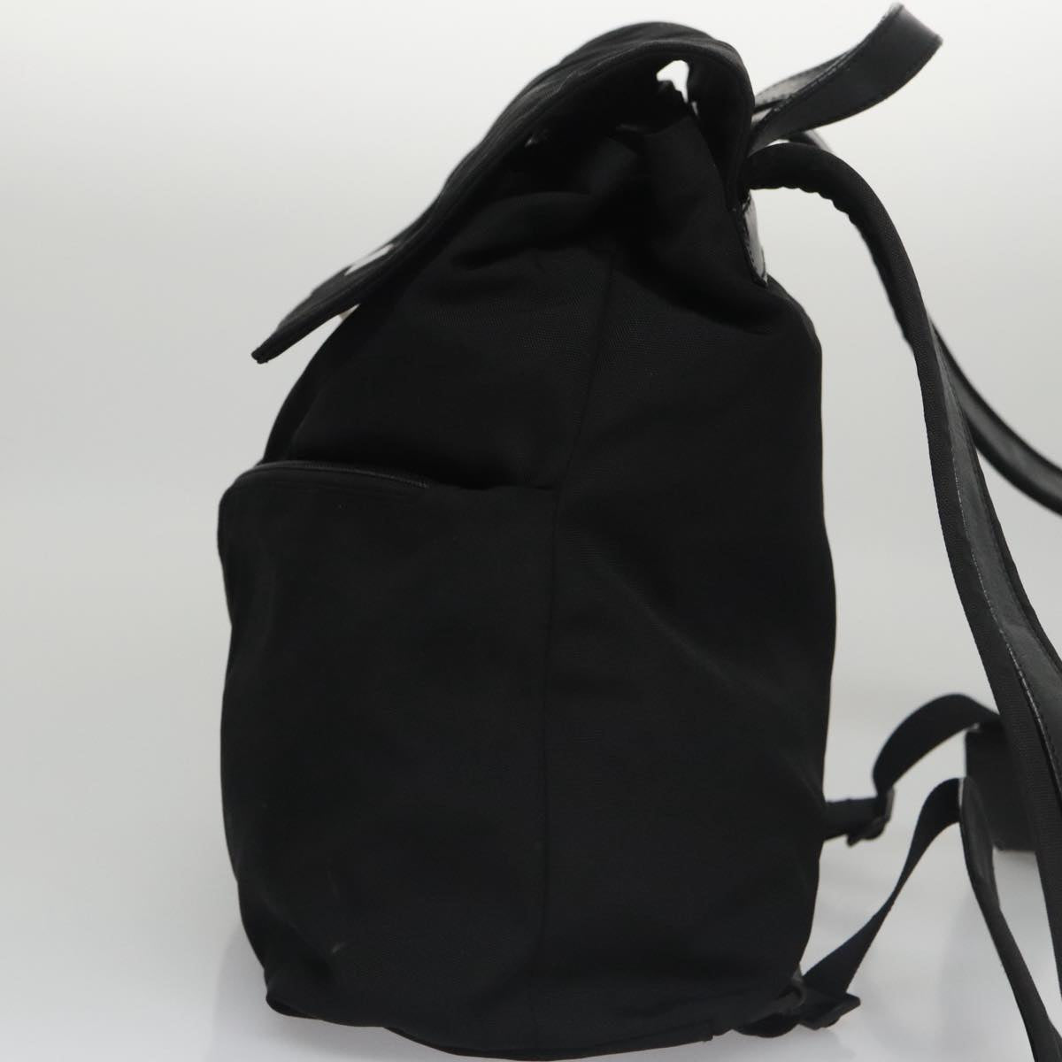 GUCCI Backpack Nylon Black Silver 003 0238 Auth 101174