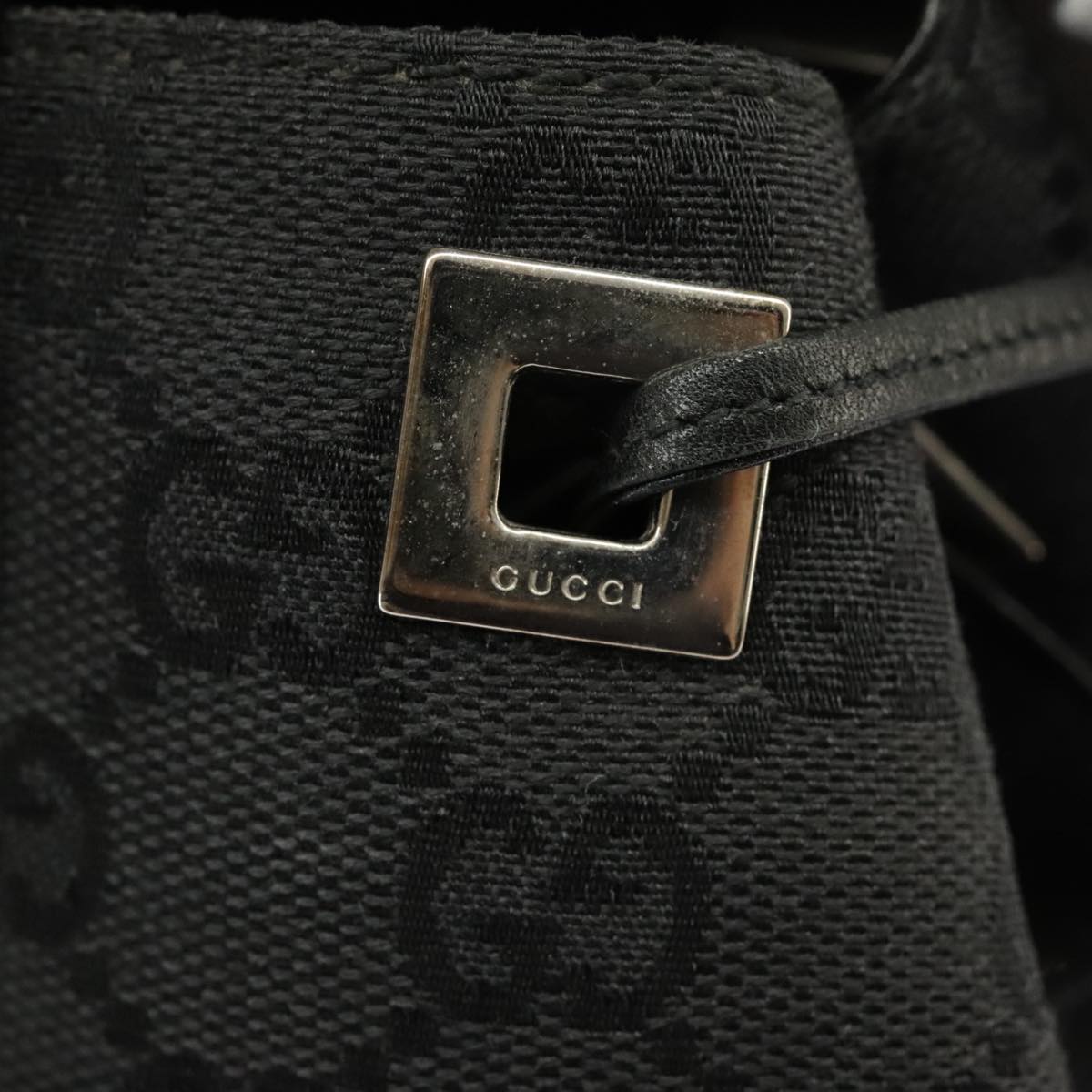 GUCCI GG Canvas Shoulder Bag Black 30501 Auth 101186