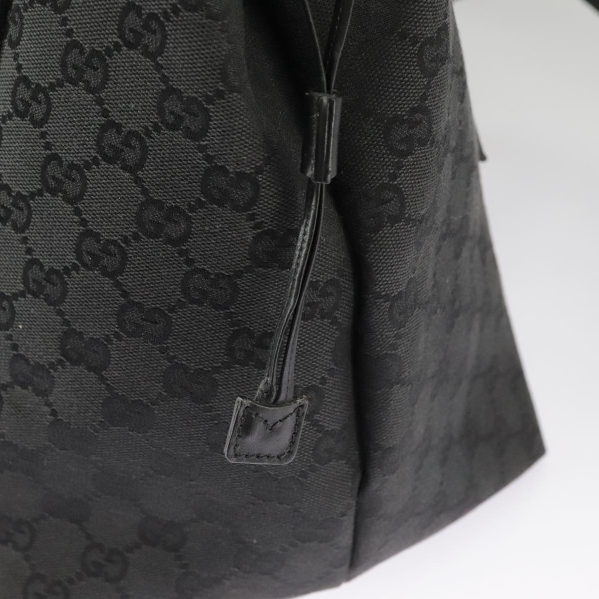 GUCCI GG Canvas Shoulder Bag Black 30501 Auth 101186