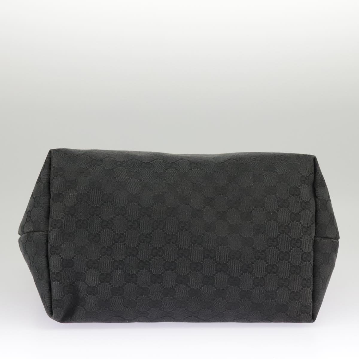 GUCCI GG Canvas Shoulder Bag Black 30501 Auth 101186