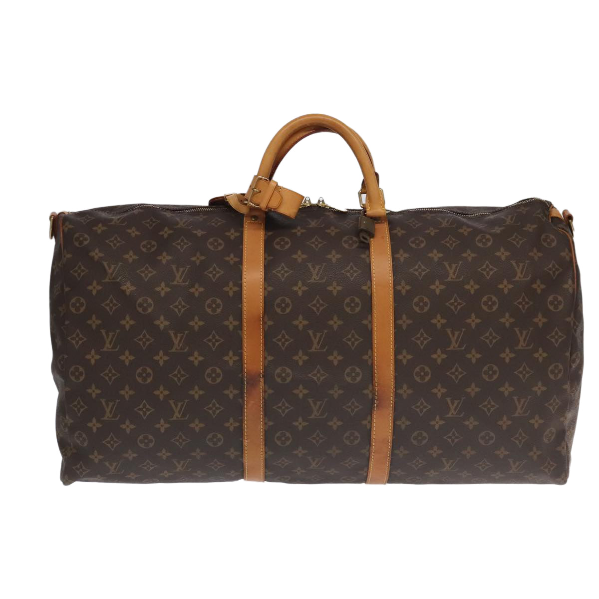 LOUIS VUITTON Monogram Keepall Bandouliere 60 Boston Bag M41412 LV Auth 100996