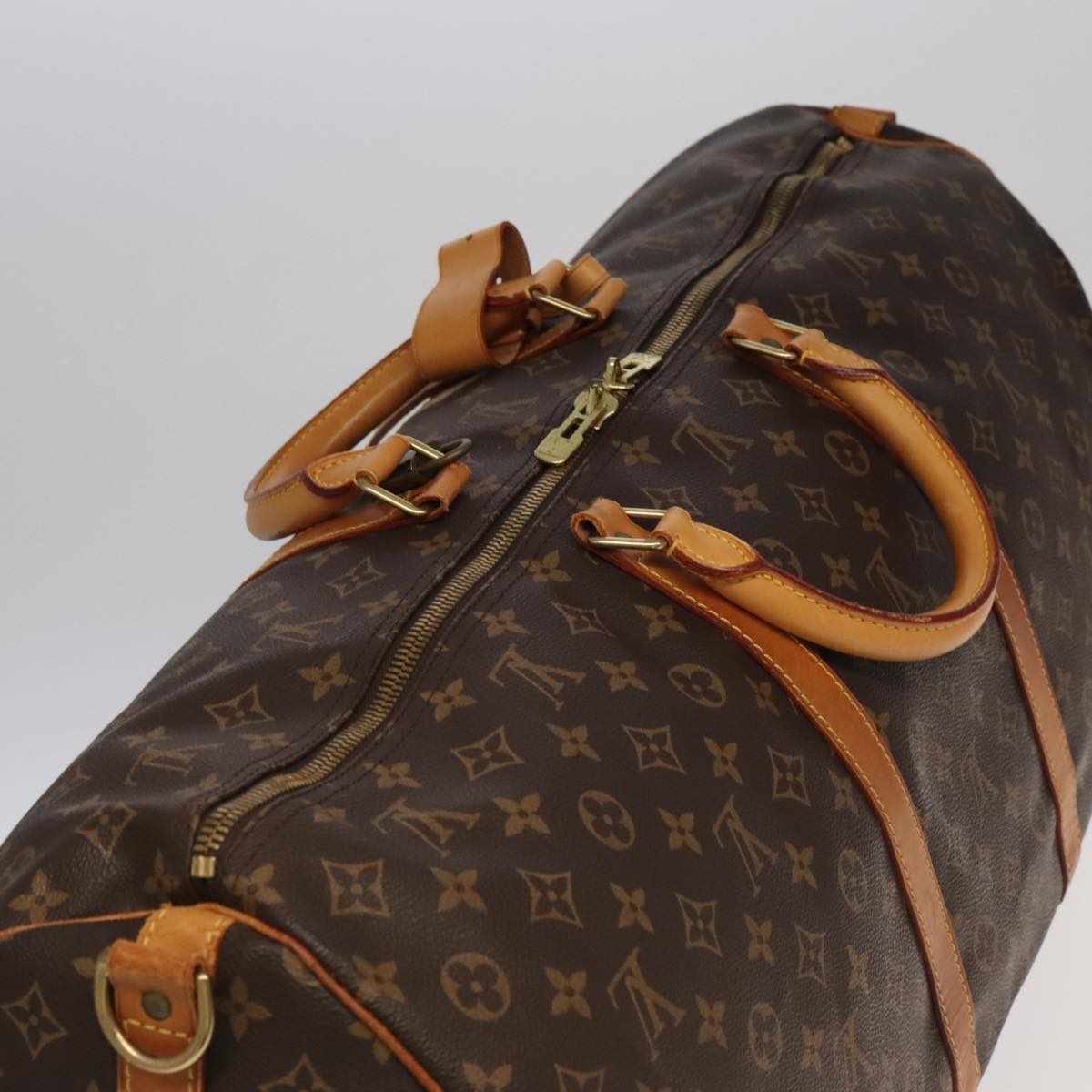 LOUIS VUITTON Monogram Keepall Bandouliere 60 Boston Bag M41412 LV Auth 100996