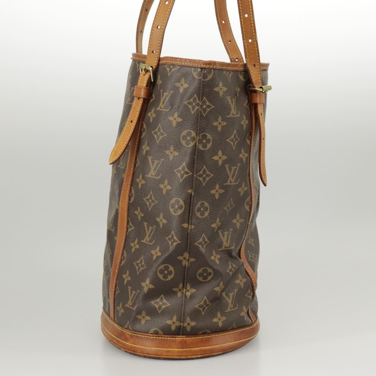 LOUIS VUITTON Monogram Bucket GM Shoulder Bag M42236 LV Auth 101211