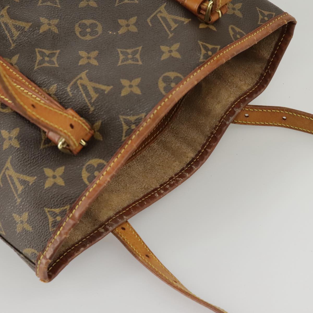 LOUIS VUITTON Monogram Bucket GM Shoulder Bag M42236 LV Auth 101211