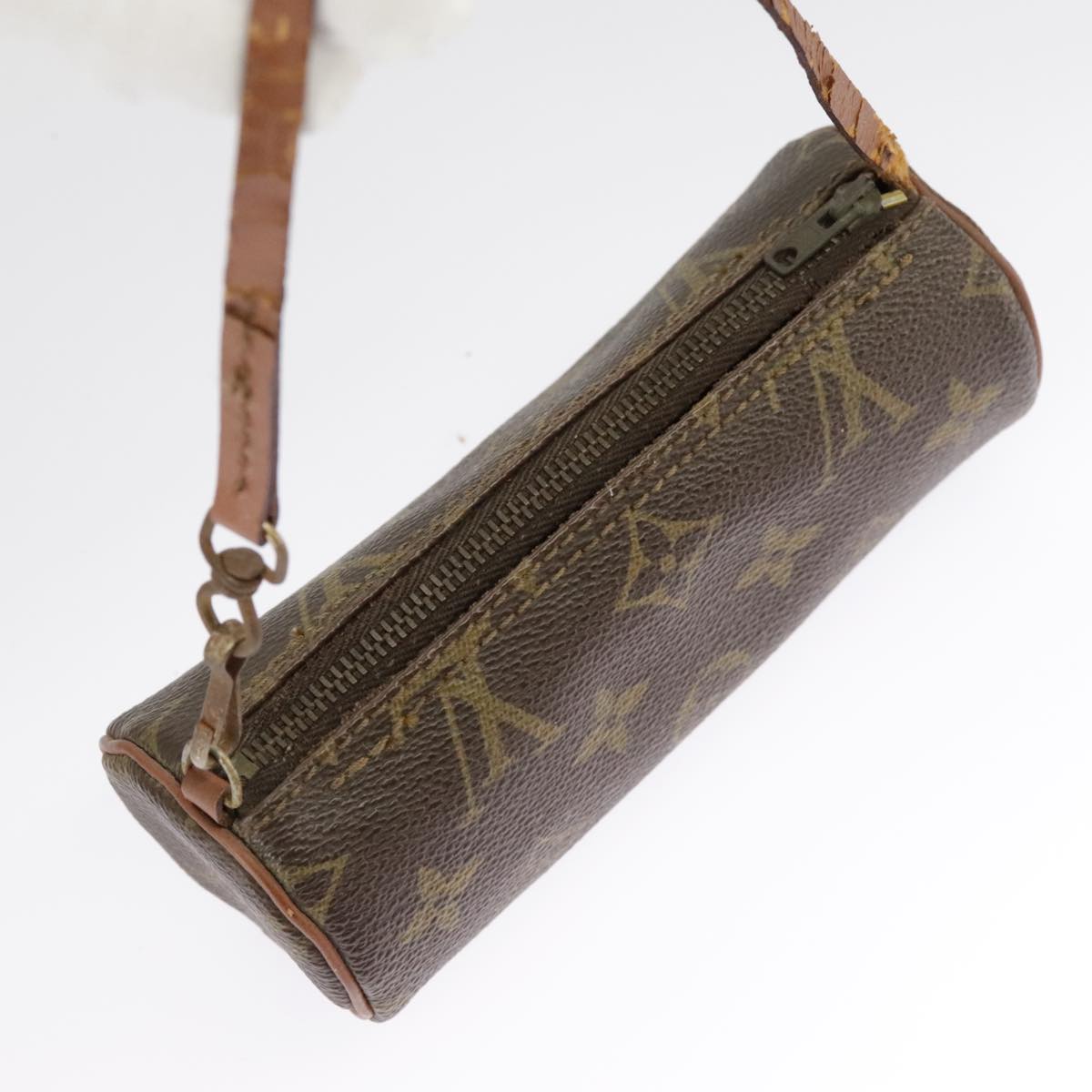 LOUIS VUITTON Monogram Papillon Pouch LV Auth 101228