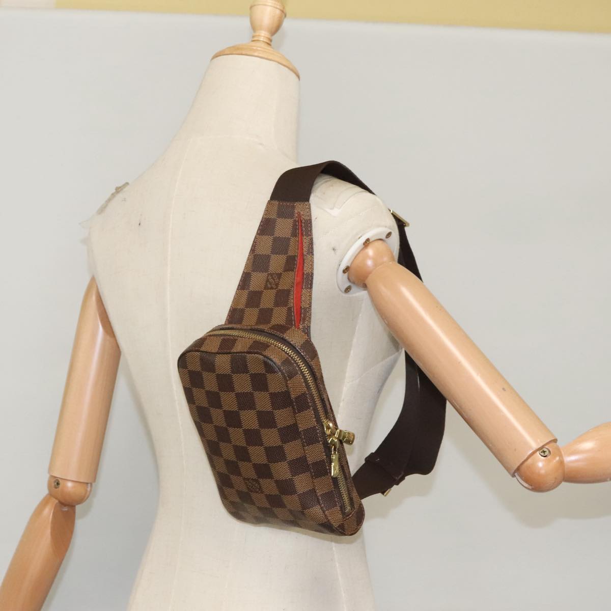 LOUIS VUITTON Damier Ebene Geronimos Shoulder Bag N51994 LV Auth 101231