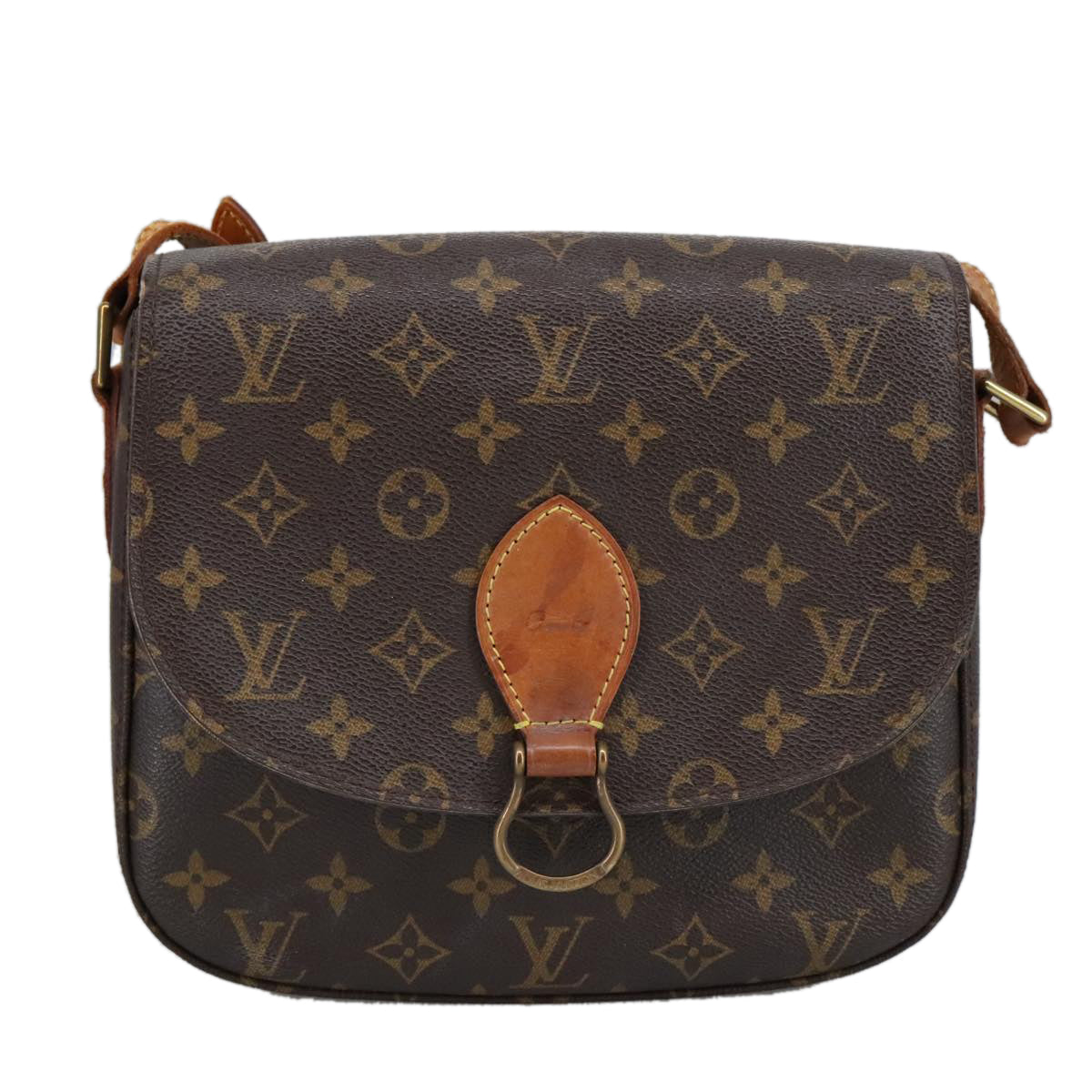 LOUIS VUITTON Monogram Saint Cloud GM Shoulder Bag M51242 LV Auth 101254