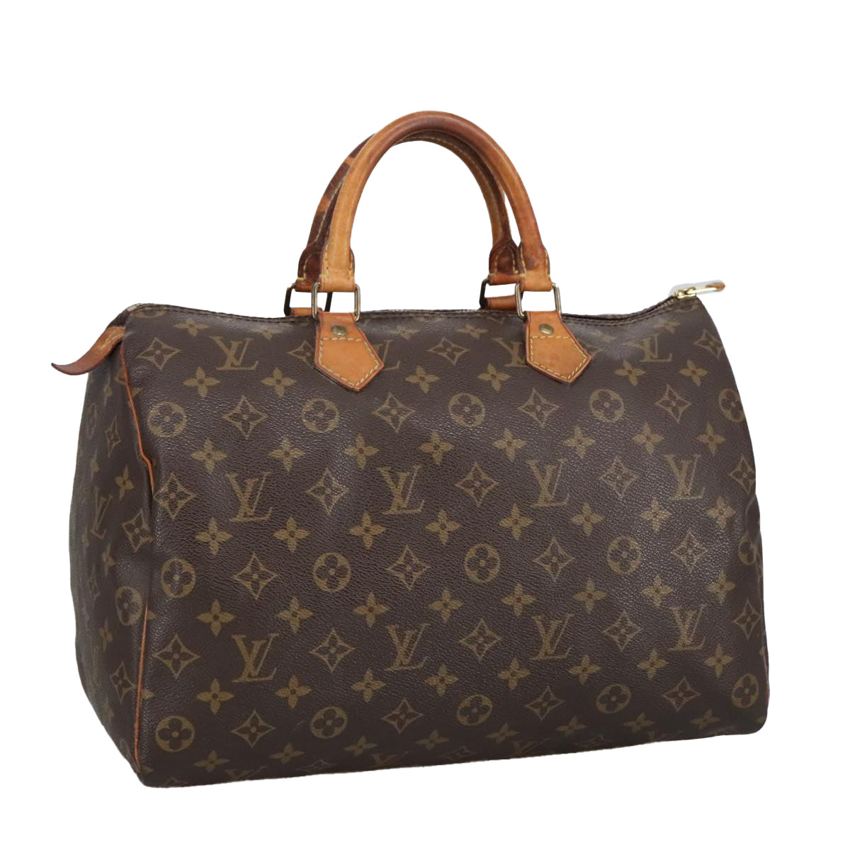 LOUIS VUITTON Monogram Speedy 35 Hand Bag M41524 LV Auth 101264