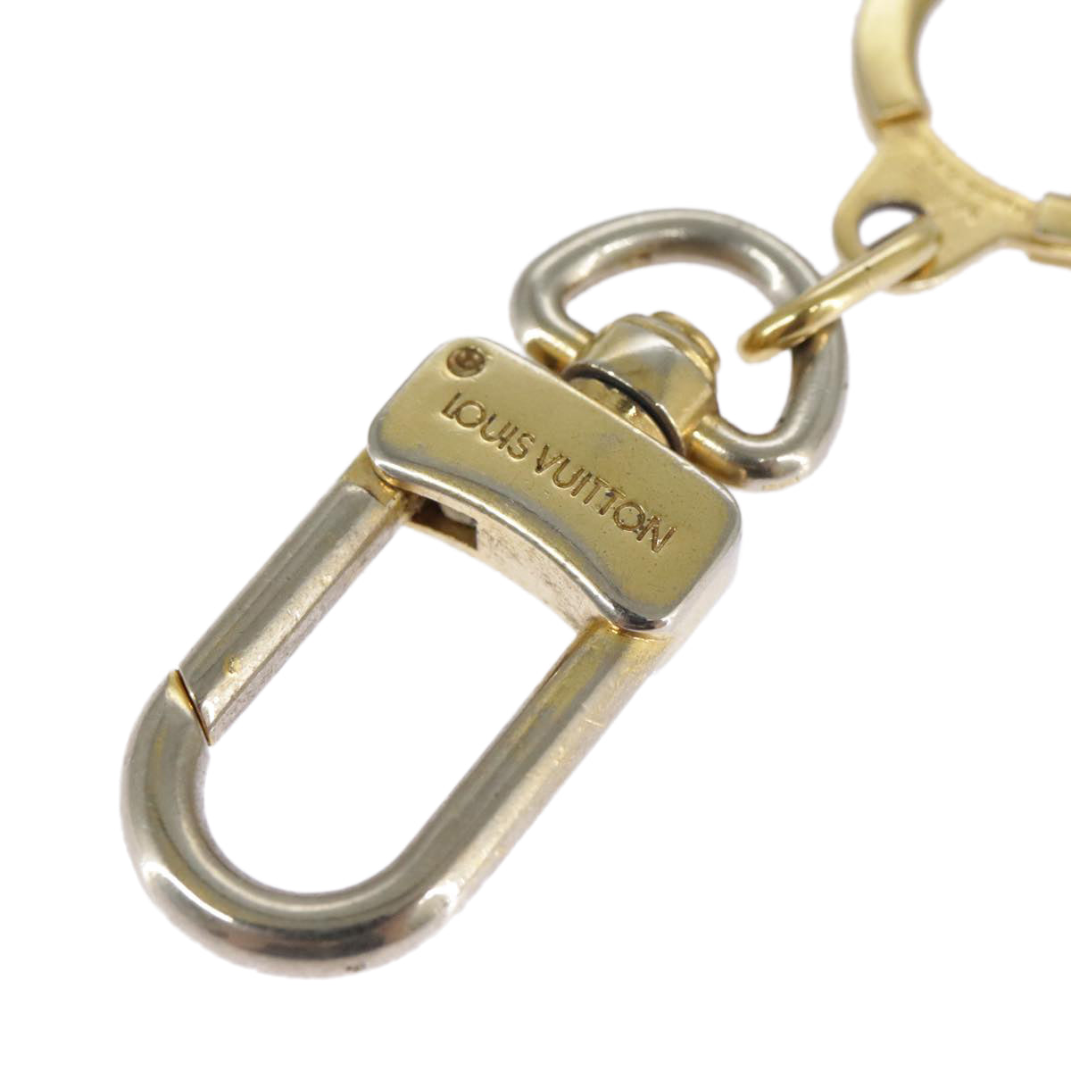 LOUIS VUITTON Anneau Cles Key Holder metal Gold Tone LV Auth 101300