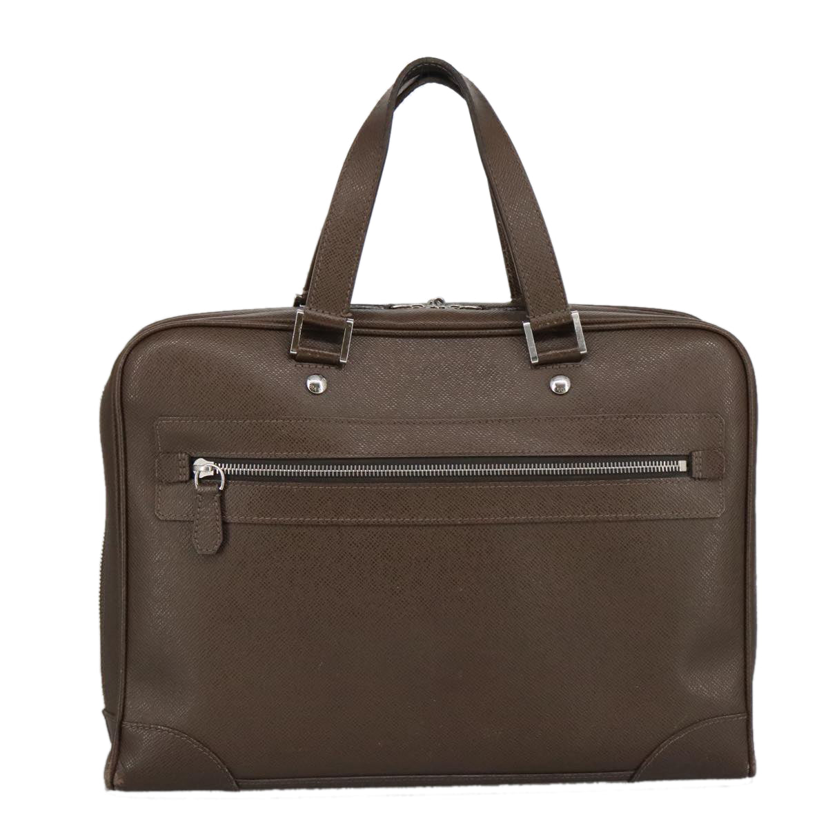 LOUIS VUITTON Taiga Igor Business Bag Grizzly M31178 LV Auth 101301