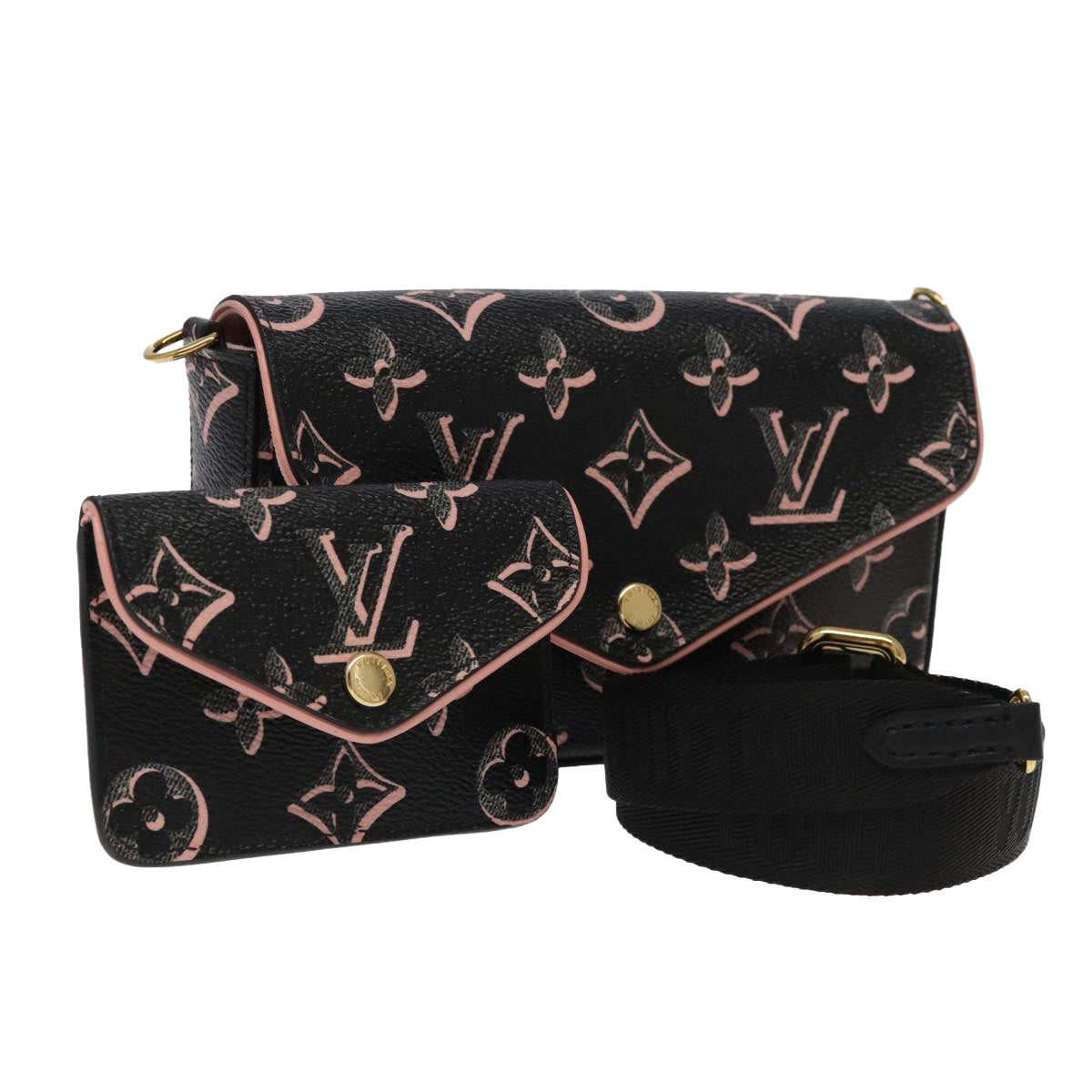 LOUIS VUITTON Monogram Multi Pochette Felicie Pouch Pink M81471 LV Auth 101329SA