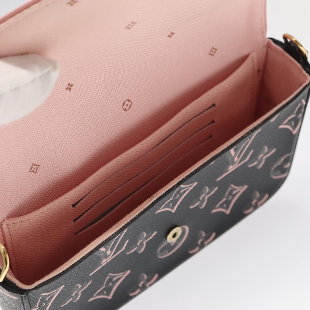 LOUIS VUITTON Monogram Multi Pochette Felicie Pouch Pink M81471 LV Auth 101329SA